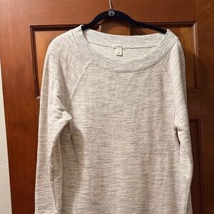 Caslon Heathered Cream Crew Neck Sweater